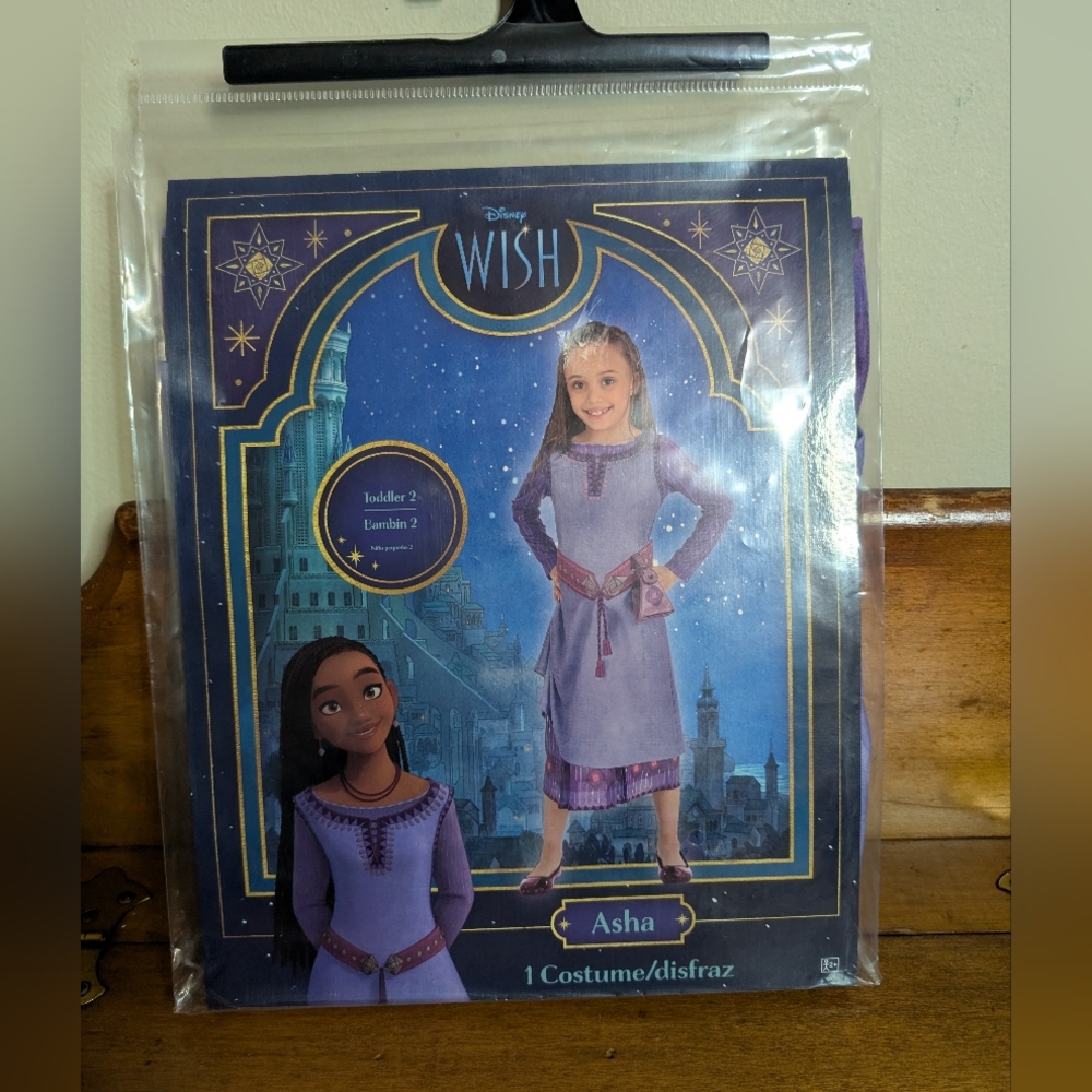 Disney Wish Asha Children Costume Halloween Cosplay Size: Toddler 2